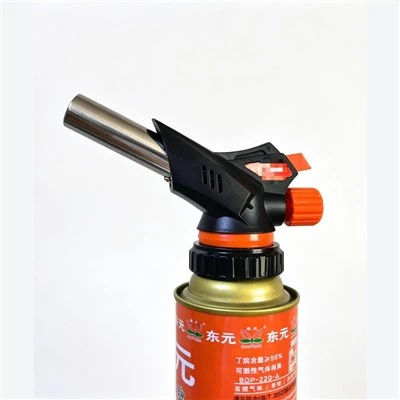 Torche au butane à bouton-poussoir